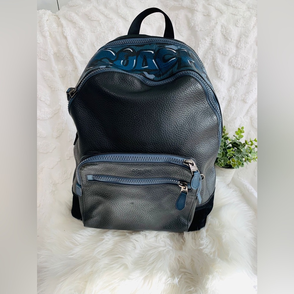 Coach West Backpack With Coach Graffiti Gem